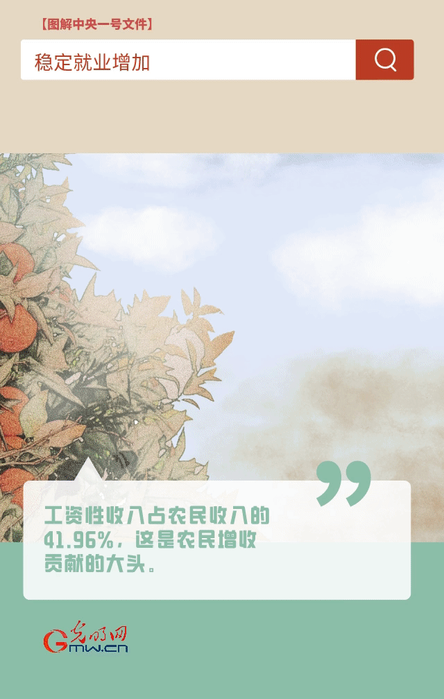 【圖解中央一號文件】“動”漫海報丨今年如何讓農(nóng)民的“錢袋子”鼓起來？