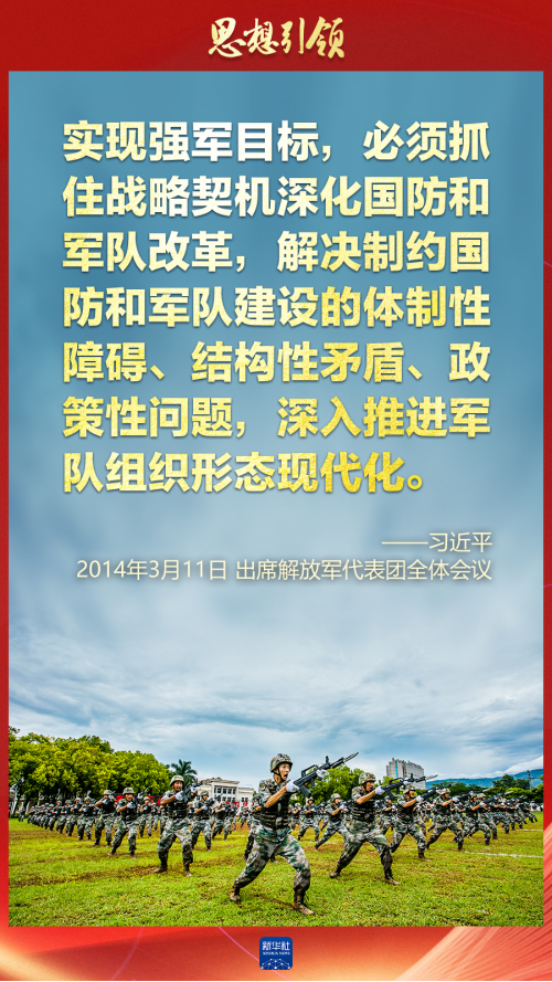 思想引領｜兩會上，習主席這樣談強軍之路