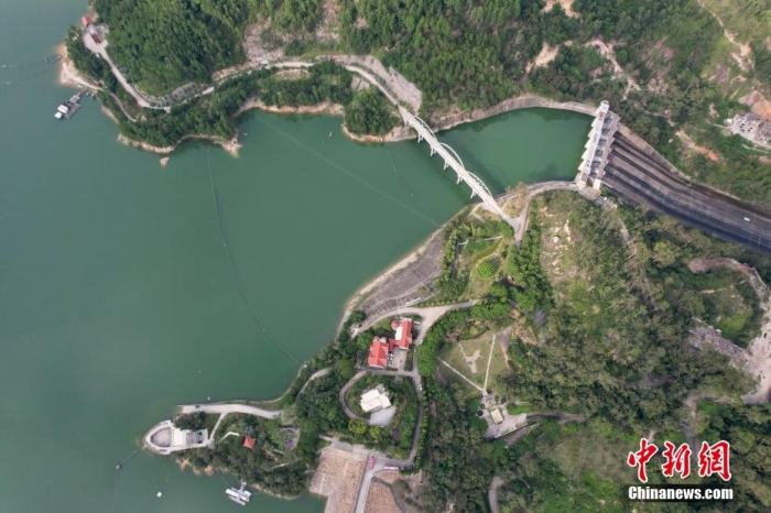 資料圖：俯瞰福建向金門供水工程水源地——泉州山美水庫。王東明 攝