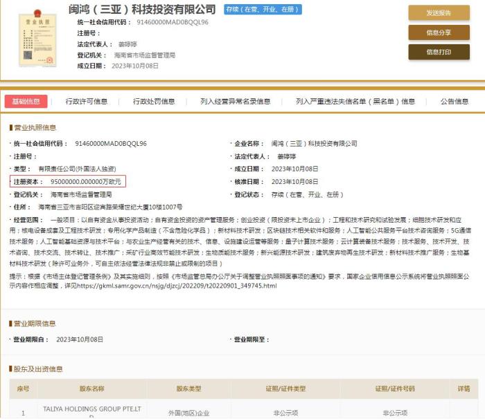  國家企業(yè)信用信息公示系統(tǒng)截圖。