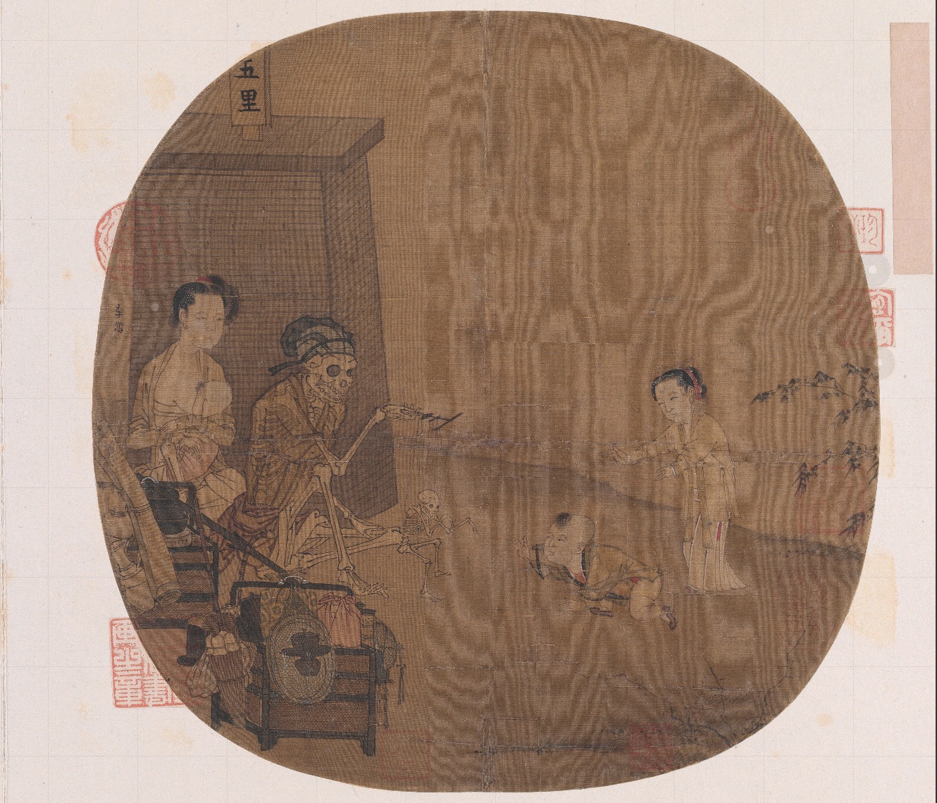 南宋名畫《骷髏幻戲圖》。圖片來源：故宮博物院官方網(wǎng)站