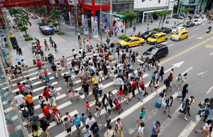 圖為信義商圈。圖片來源：臺(tái)灣“中時(shí)新聞網(wǎng)”。