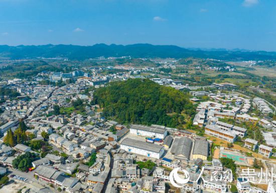 航拍舊州古鎮(zhèn)。人民網(wǎng) 陽茜攝