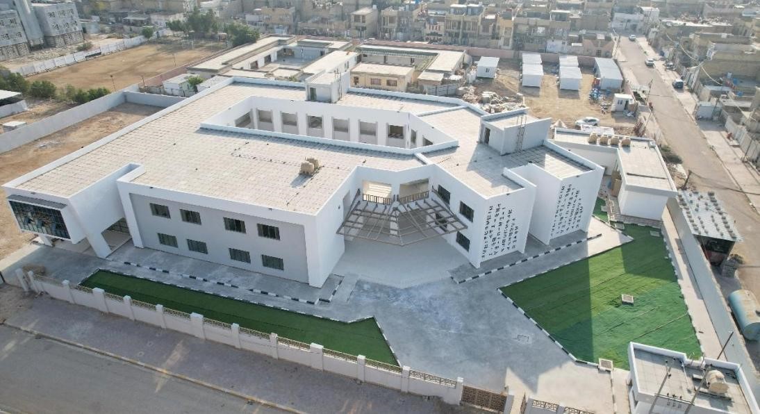 中國電建承建了679所伊拉克示范學校。圖為已經(jīng)竣工的伊拉克瓦西特省第20號學校。趙沖攝 中國電建供圖