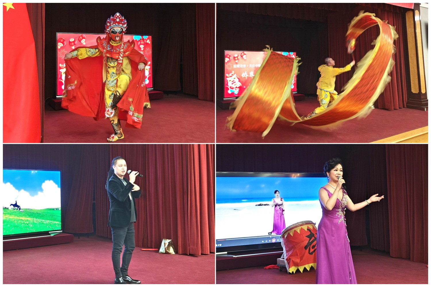 當(dāng)?shù)貎S界知名演員獻上精彩演出。主辦方供圖
