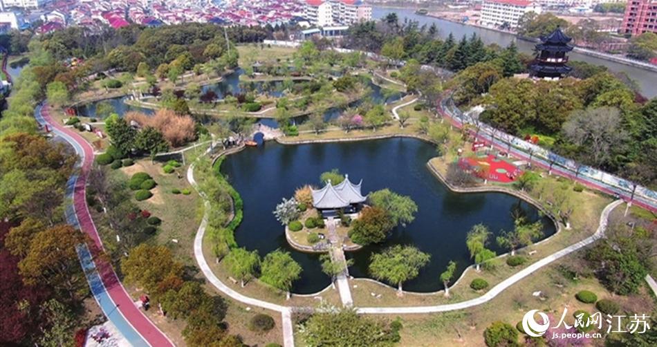 如東縣人民公園。如東縣委宣傳部供圖