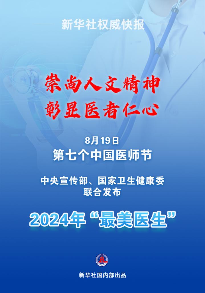 新華鮮報(bào)|致敬“白衣戰(zhàn)士”！2024年“最美醫(yī)生”發(fā)布