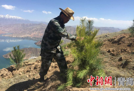 圖為尖扎干部職工生態(tài)建設和環(huán)境保護現(xiàn)場。尖宣 供圖