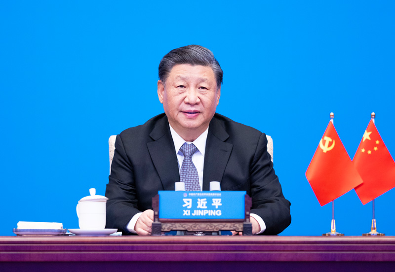 2023年3月15日，習(xí)近平主席在北京出席中國(guó)共產(chǎn)黨與世界政黨高層對(duì)話會(huì)，并發(fā)表題為《攜手同行現(xiàn)代化之路》的主旨講話。