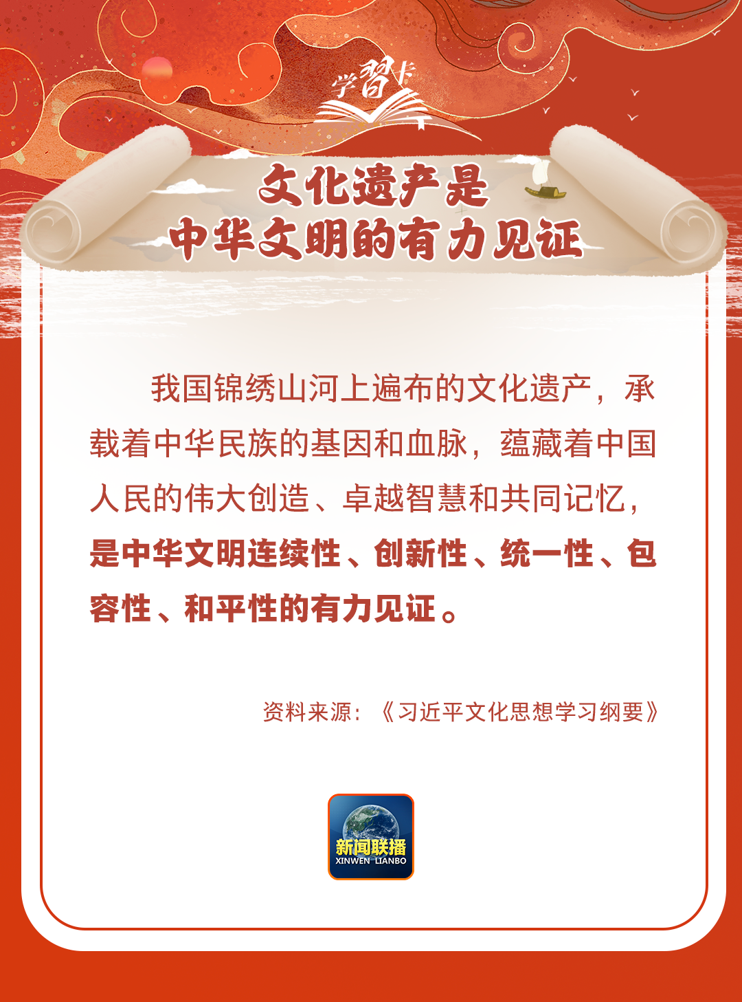 學(xué)習(xí)卡丨守護(hù)好中華民族的文化瑰寶！