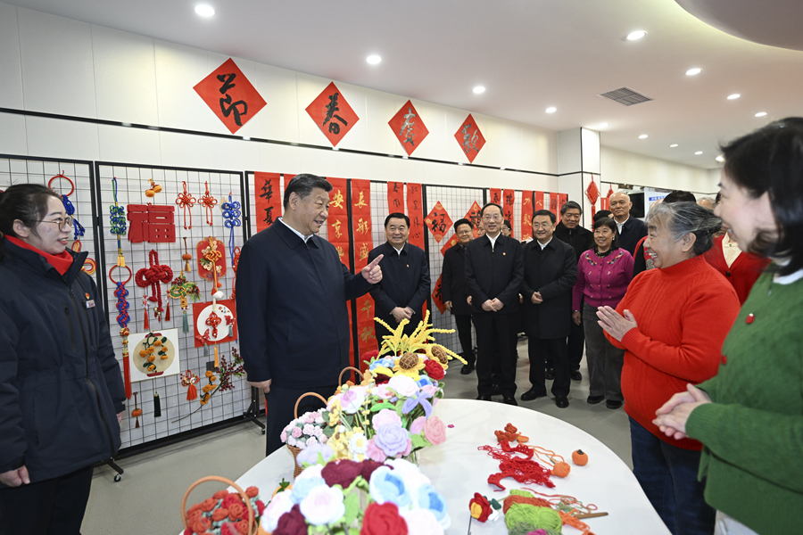 2025年1月23日，習(xí)近平總書記在沈陽大東區(qū)長安街道長安小區(qū)社區(qū)黨群服務(wù)中心考察。