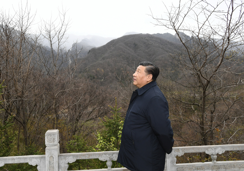 2020年4月20日，習近平總書記在位于陜西柞水的秦嶺牛背梁國家級自然保護區(qū)考察秦嶺生態(tài)保護情況。