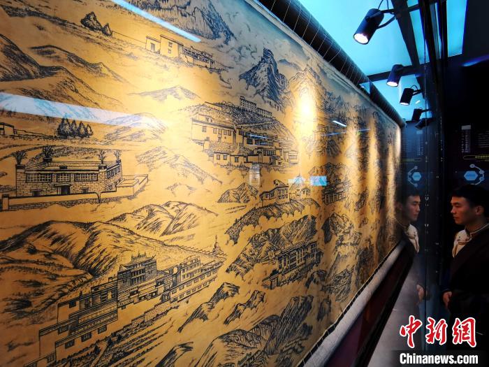 圖為歷代藏醫(yī)藥學(xué)教育機(jī)構(gòu)展示?！?zhí)砀?攝