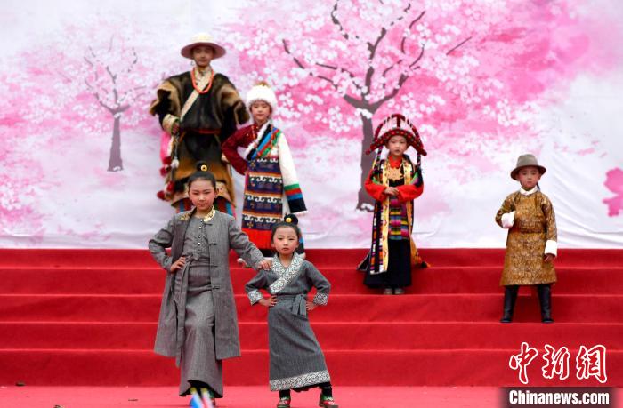 3月28日，西藏林芝第二十屆桃花旅游文化節(jié)開幕式上的文藝表演?！±盍?攝
