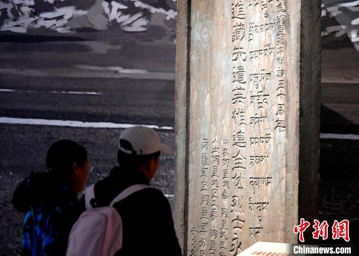 圖為5月18日，觀眾正在欣賞展覽?！±盍?攝