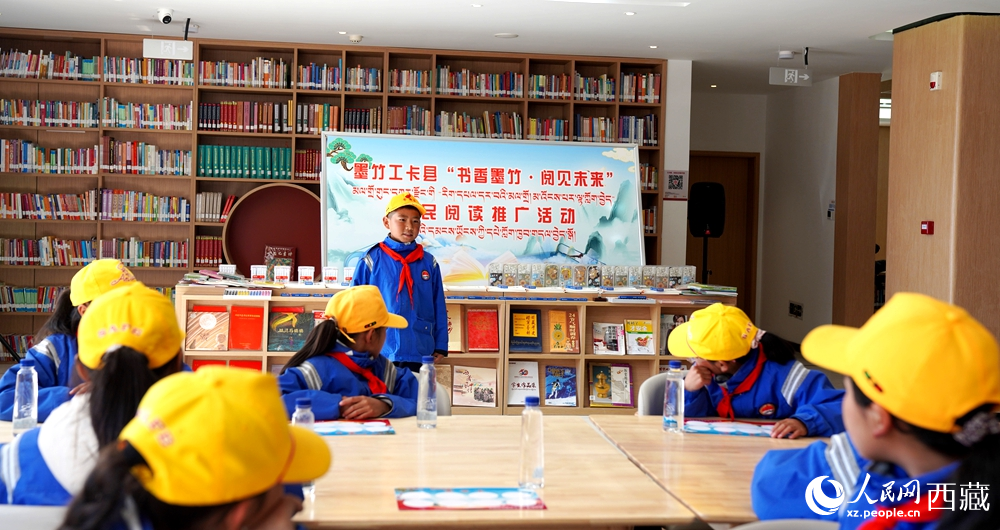 學生開展閱讀推廣活動。人民網記者 吳雨仁攝